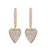 Heart Hoop Earrings